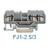 Клемма проходная FJ1 2,5 кв. мм., 3 конт., сер.