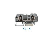 282-601 Проходная клемма серии FJ1, 0,2 - 6 мм2, фронтальное подключение. серая