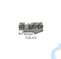 1in2out/800V/40A/4мм2 Проходная клемма серии FJ6