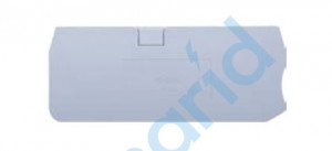 Торцевая пластина для клемм FJ6 серии, 2,5 кв. мм, 4 конт., сер