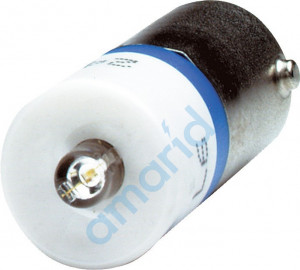 LED-лампа; UC 24 V  цвет - красный. Цоколь BA9S, Siemens, 3SB3901-1CA
