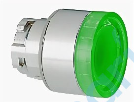 Кнопка с подсветкой, зеленая