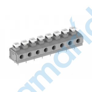 Клемма PCB, 1 контакт, шаг 7.5/7.62 мм, сер., Supu, 235301/010