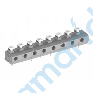Клемма PCB, 6 контактов, шаг 10.0/10.16 мм, сер., Supu, 235406/010