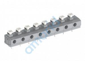 Клемма PCB, 7 контактов, шаг 10.0/10.16 мм, сер., Supu, 235407/010