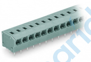 Клемма PCB, 6 контактов, шаг 10.0/10.16 мм, сер., Supu, 235456