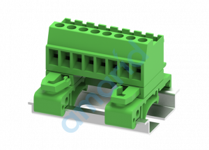 Male connector,5.08mm pitch,10P,with big rail, зелён., Supu, MC-PC5.08V10C-T-0001
