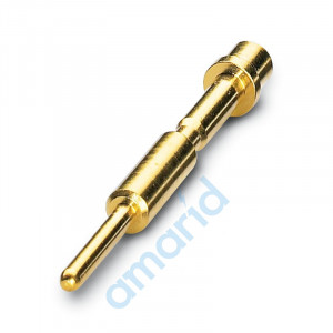 Crimpkontakt, gedreht, Einzelkontakt, Kontaktdurchmesser: 1 mm, Crimpbereich: 0, 25 mm² .. 1 mm², Phoenix Contact, 1605554