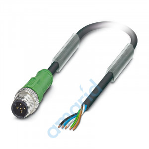 Кабель для датчика, 5-конт/, M12, A, 3 м, Phoenix Contact, 1669770
