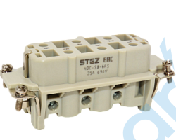 (HDC-SB-6FS) Вставка гнездовая, встроенный гнездовой контакт, винт., 6 мм2, конт: 6, до 35 A, 690 В, STEZ, 187150231