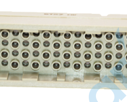 (HDC-D-64-MC) Вставка штштыревая, для обжимного штыревого контакта КШ-1.6, конт: 64, до 10 А, 250 В, STEZ, 187150250