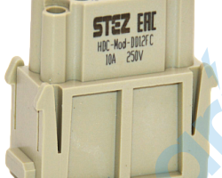 (HDC-MOD-DD12FC) Вставка гнездовая, для обжимного гнездового контакта КГ-1.6, конт: 12, до 10 A, 250 В, STEZ, 187150266