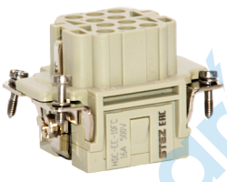 (HDC-EE-10FC) Вставка гнездовая, для обжимного гнездового контакта КГ-2.5, конт: 10, 500 В, STEZ, 187150345