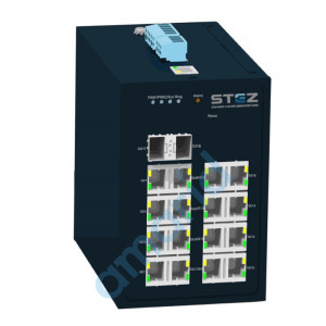 (STEZ3216-2GSFP) Управляемый коммутатор L2, монтаж на DIN рейку, 16 порта 10/100Base-TX, 2 порта 100/1000Base-X SFP, консольный порт RS232 RJ45, 12-24VDC (9-36VDC) резервированное питание, STEZ, 70110013