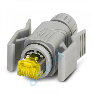 Штекерный соединитель RJ45, конструкция: RJ45, cтепень защиты: IP67, 10 Гбит/с, CAT6A, PA, Обжим, проводников: AWG 24- 27, кабельн, Phoenix Contact, 1414406