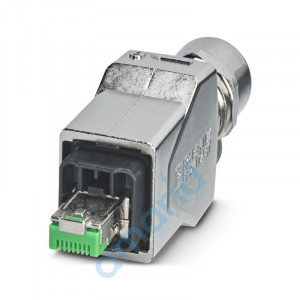 Разъем Push-Pull (вариант 14), литой под давлением цинк, со штекерной вставкой RJ45, 8-конт., с системой быстрого подключения IDC,, Phoenix Contact, 1422661