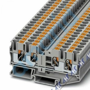 Проходные клеммы, 1000 В, 41 A, Зажимы Push-in, 1. ярус, 6 мм2, 0,5 мм2 - 10 мм2, тип монтажа: NS 35/7,5, NS 35/15, cерый, Phoenix Contact, 3212934