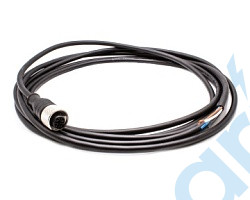 (СЦМ12L-04A1PLFH-03 L=3000) Кабельная сборка, для датчиков и исп. устройств, поливинилхлорид, неэкранированный, длина 3 метра, подключение 1 - разъем с резьбой М12, гнездовой, прямой, кодировка 4A, подключение 2 - свободный конец, STEZ, 185200865