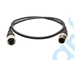 (СЦМ12L-04A1PLFH-LMH-02 L=600) Кабельная сборка, для датчиков и исп. устройств, полиуретан, неэкранированный, длина 0,6 метра, подключение 1 - разъем с резьбой М12, штыревой, прямой, кодировка 4A, подключение 2 - разъем с резьбой М12, гнездовой, прямой, к
