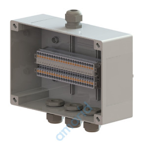 (КФК-Пл-24КНБ-2,5-19014070-4М20) Коробка 204x159x84 мм, Push-in, Пластик, STEZ, 12301335