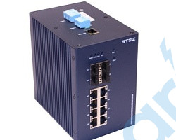 (STEZ3000-8G-4GSFP) Управляемый коммутатор L3, монтаж на DIN рейку, 4 порта 100/1000Base-X SFP, 8 портов 10/100/1000Base-TX, 100-240VAC/110-220VDC(85-264VAC/77-300VDC), STEZ, 70100001