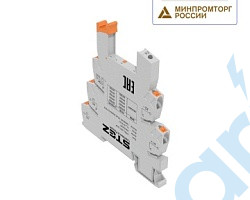 (РПБ-1-230A-1C/P) База реле, 230 В AC/DC, встроенный RC-фильтр, Клемма push-in, для использования со вставными реле серии РПВМ-1 и РПОВ-1, STEZ, 60102003