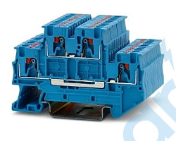(КНБ 1,5-2У-С) 2-ярусн. клемма, 1.5 мм2, пруж., STEZ, 14300032
