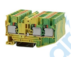 (КНБ 6-3-РЕ) Клемма на din-рейку, 6 мм2, STEZ, 14300025